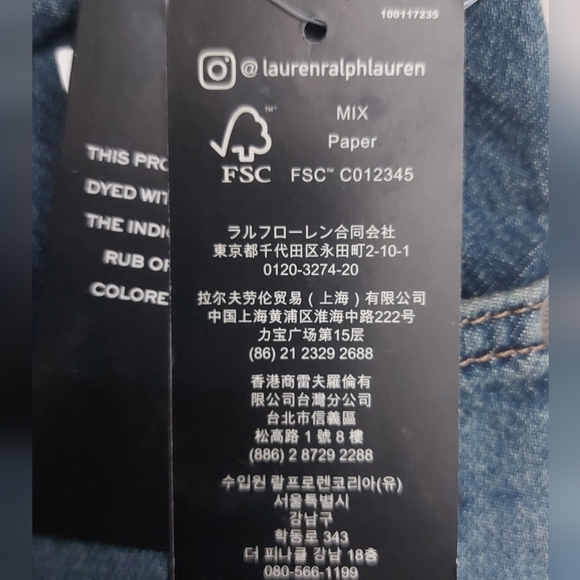 Ralph Lauren Denim Flare Pants High Waist Classic Fit Size 12 Casual Chic - Picture 5 of 15